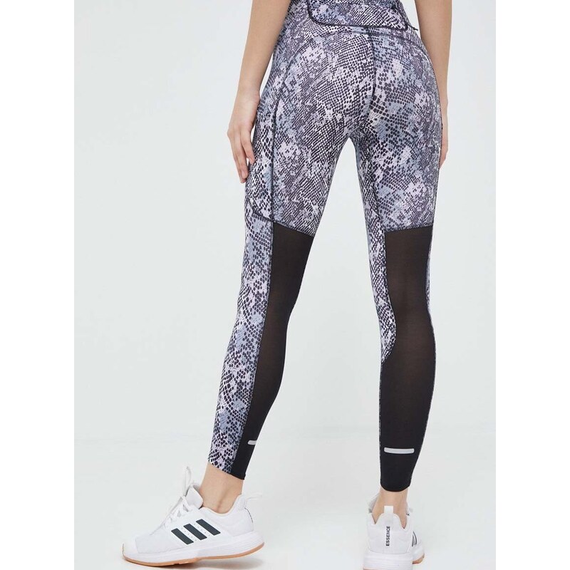 Běžecké legíny adidas Performance FastImpact Seasonal fialová barva