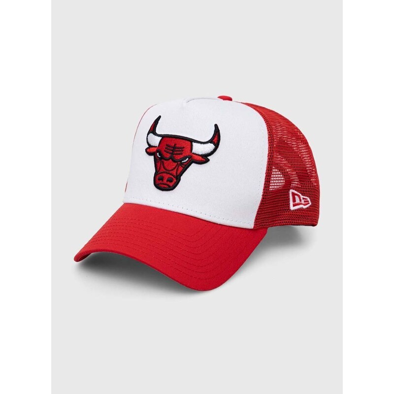 Kšiltovka New Era bílá barva, s aplikací, CHICAGO BULLS, 60348855.WHIFDRFDR-WHIFDRFDR