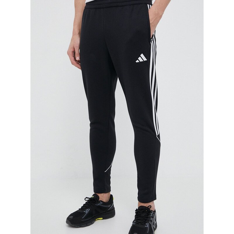 Tepláky adidas Performance Tiro 23 League černá barva, s aplikací