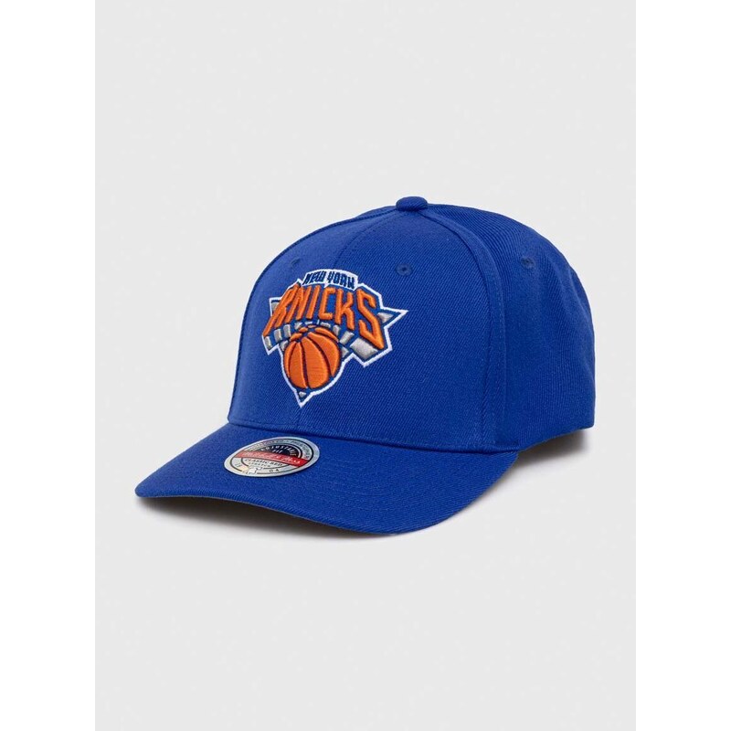 Čepice s vlněnou směsí Mitchell&Ness New York Knicks s aplikací