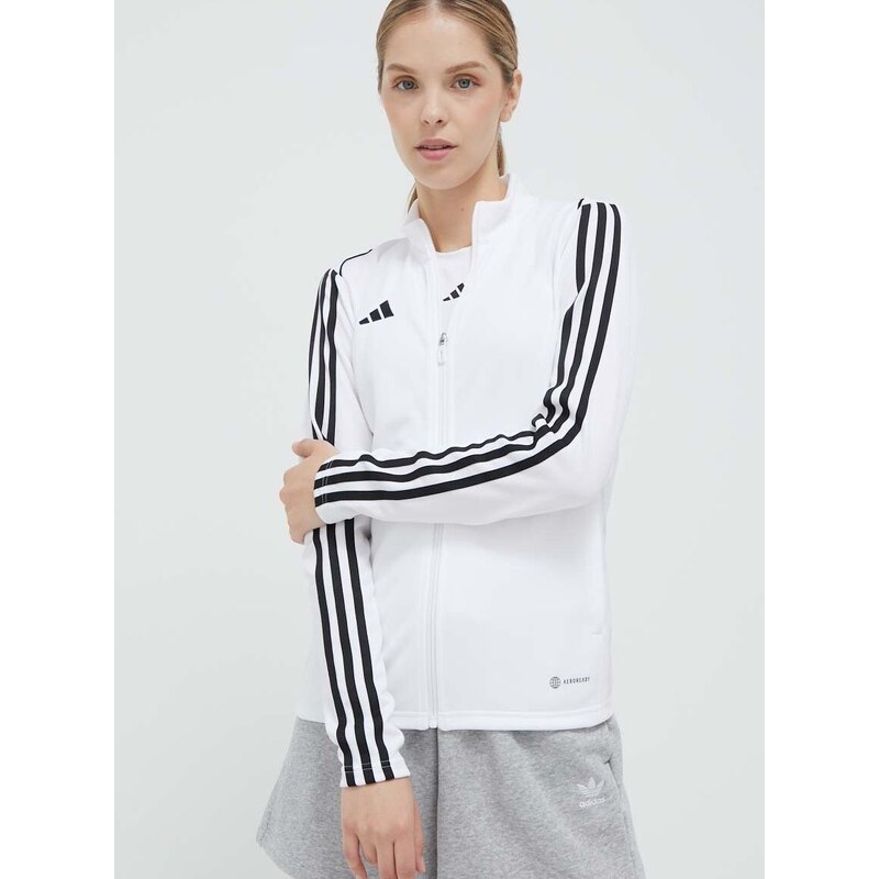 Tréninková mikina adidas Performance Tiro 23 League bílá barva, s aplikací, HS3513