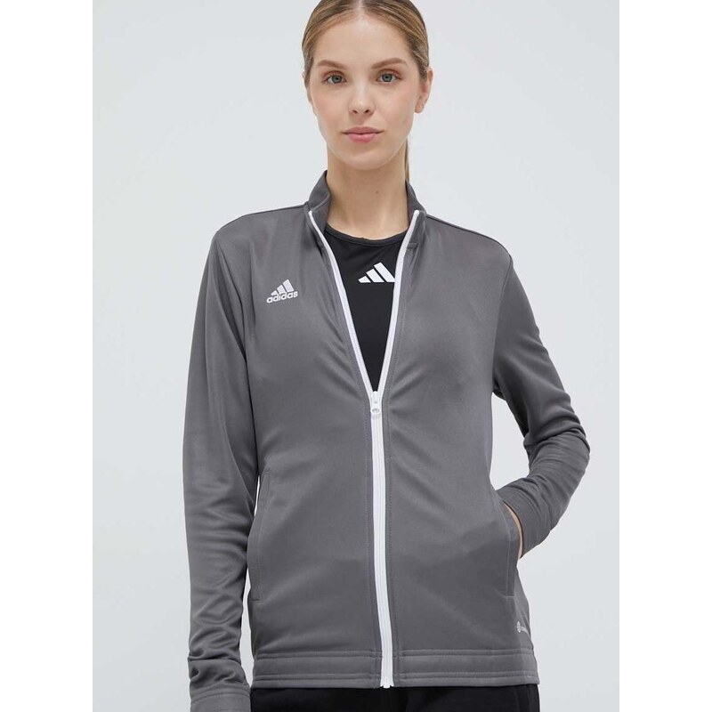 Tréninková mikina adidas Performance Entrada 22 šedá barva, H57527