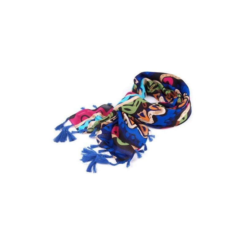 Stoklasa Šátek 95x100cm indiánský vzor s třásničkami (1 ks) - Multicolored