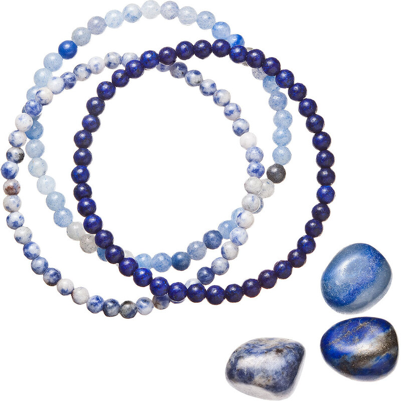 Náramky s minerálními kameny sodalit, avanturín a lapis lazuli 43043.3 84136147