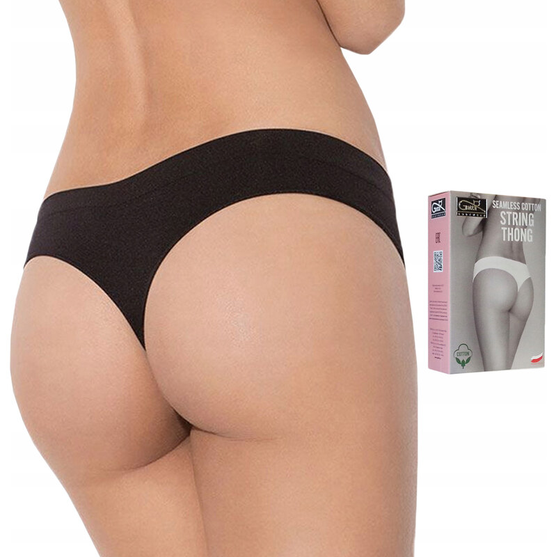 Dámské tanga SEAMLESS COTTON STRING THONG - Gatta 113553762