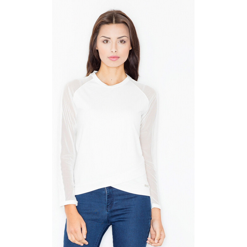 Dámská halenka M467 smetanová - Figl 113503463