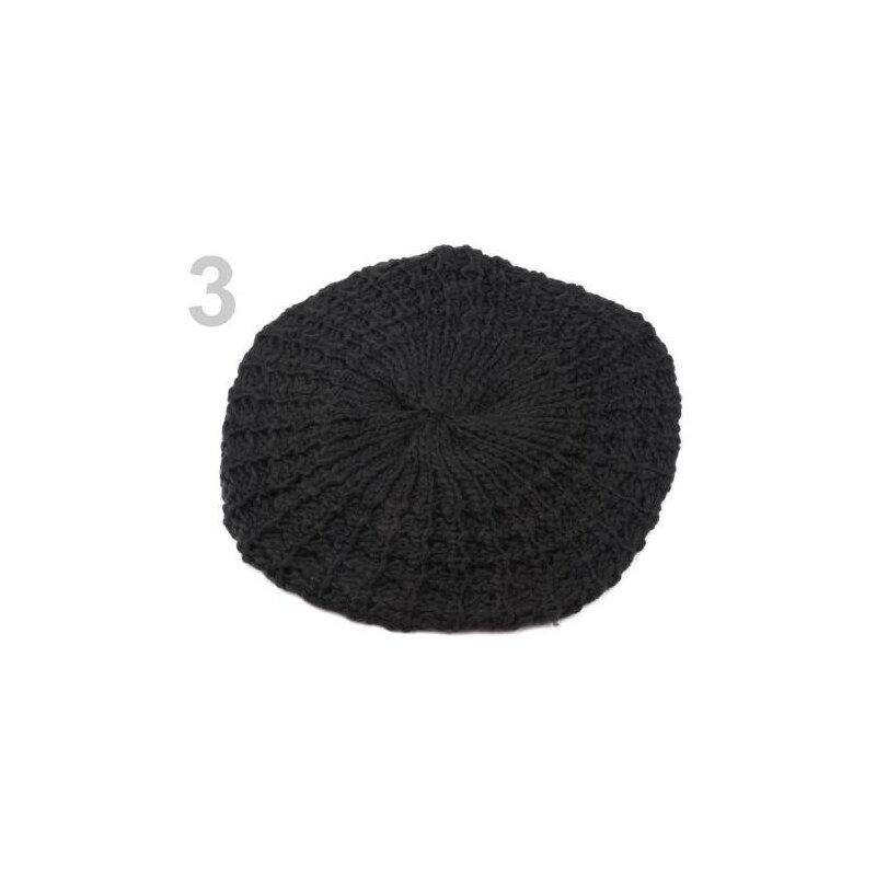Stoklasa Pletený baret (1 ks) - 3 Black