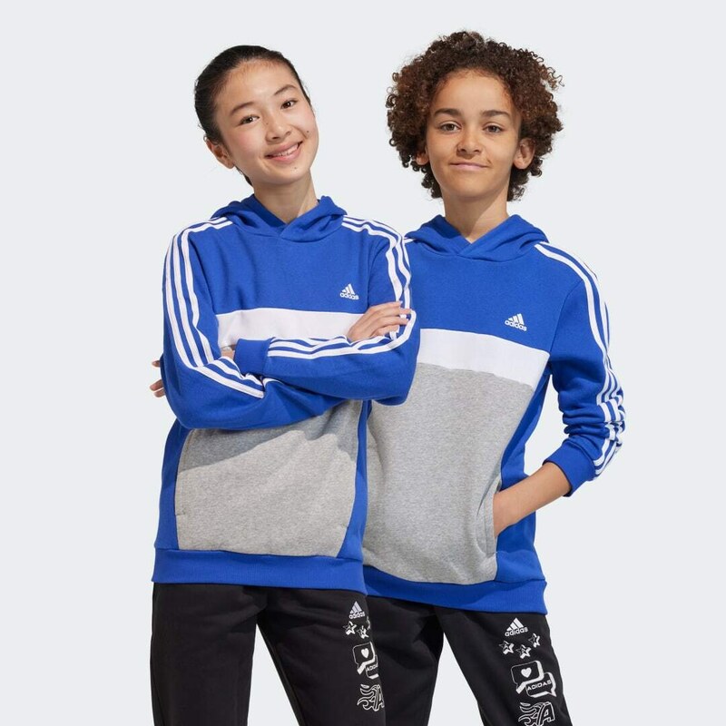 Adidas Mikina Tiberio 3-Stripes Colorblock Fleece Kids