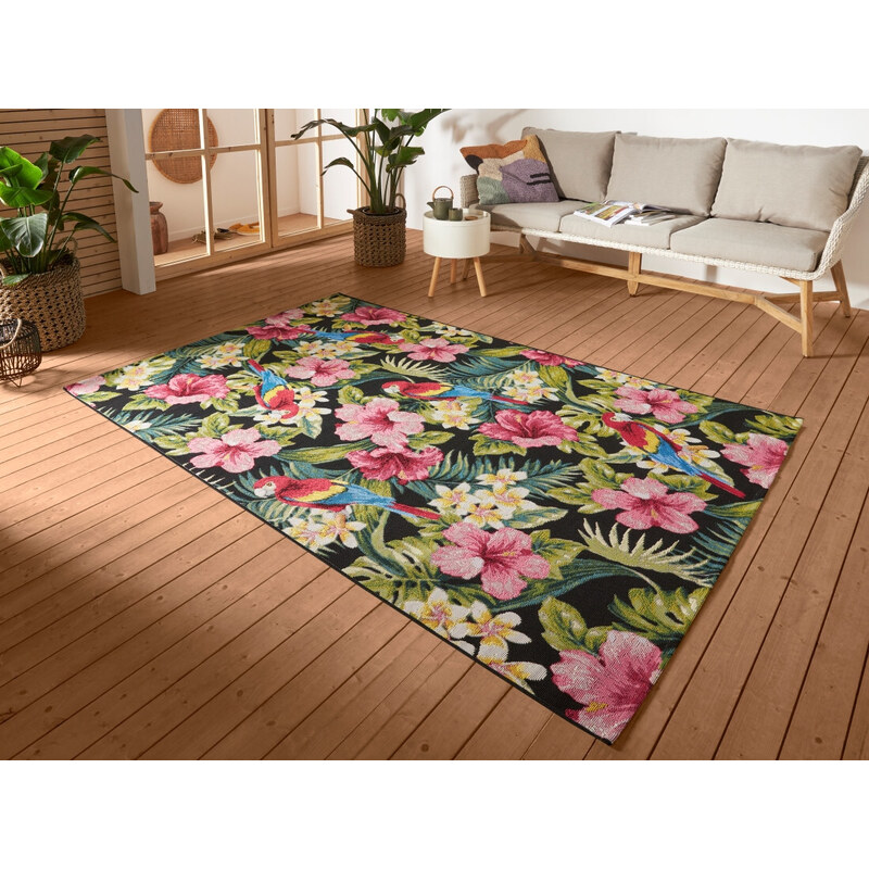 Hanse Home Collection koberce Kusový koberec Flair 105619 Tropical Feeling Multicolored – na ven i na doma - 80x165 cm