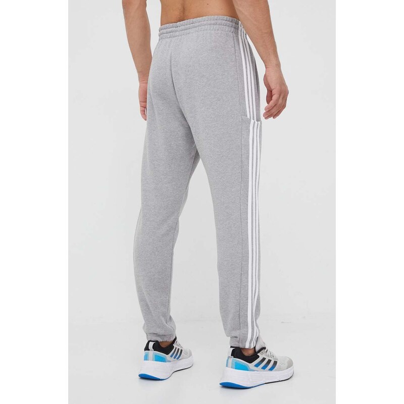 Bavlněné tepláky adidas šedá barva, IC0052