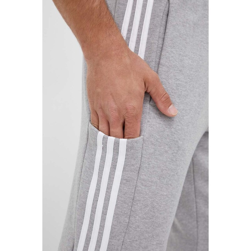 Bavlněné tepláky adidas šedá barva, IC0052