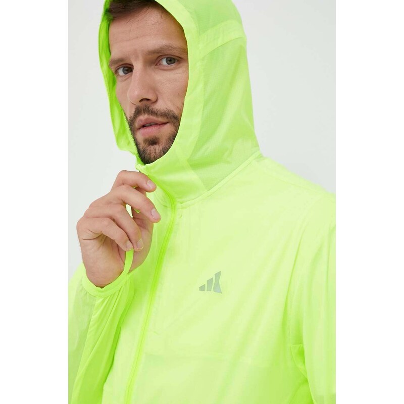 Větrovka adidas Performance Ultimate zelená barva, přechodná