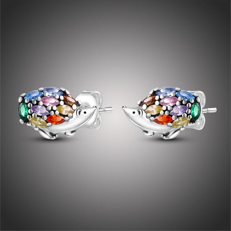 GRACE Silver Jewellery Stříbrné náušnice Ježek - stříbro 925/1000 82919638