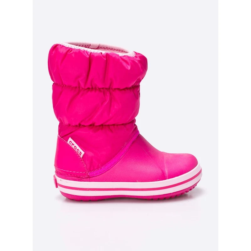 Zimní boty Crocs Winter Puff 14613 růžová barva - GLAMI.cz