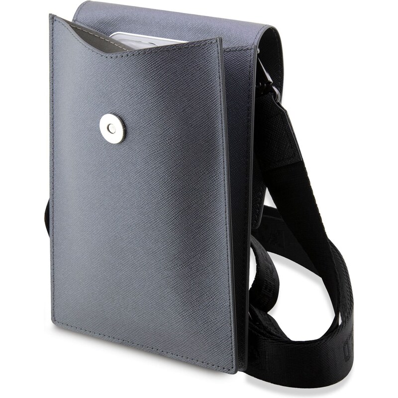 Univerzální pouzdro / taška s kapsou na mobil - Karl Lagerfeld, Metal Logo NFT Wallet Silver
