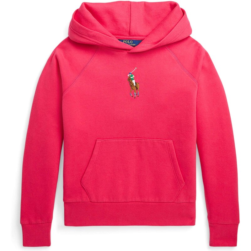 Polo Ralph Lauren Mikina modrá / hnědá / pink / bílá