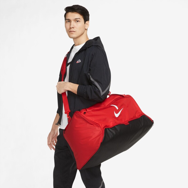 Nike Academy Team Soccer Duffel Bag (Large, 95L) RED