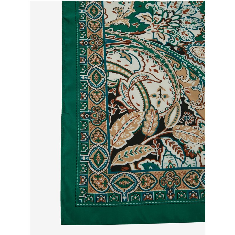 Orsay Zelený dámský vzorovaný saténový šátek - Dámské