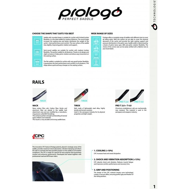 sedlo PROLOGO SCRATCH M5 TiROX 140 CPC černé