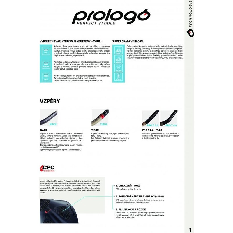 sedlo PROLOGO SCRATCH M5 TiROX 140 CPC černé