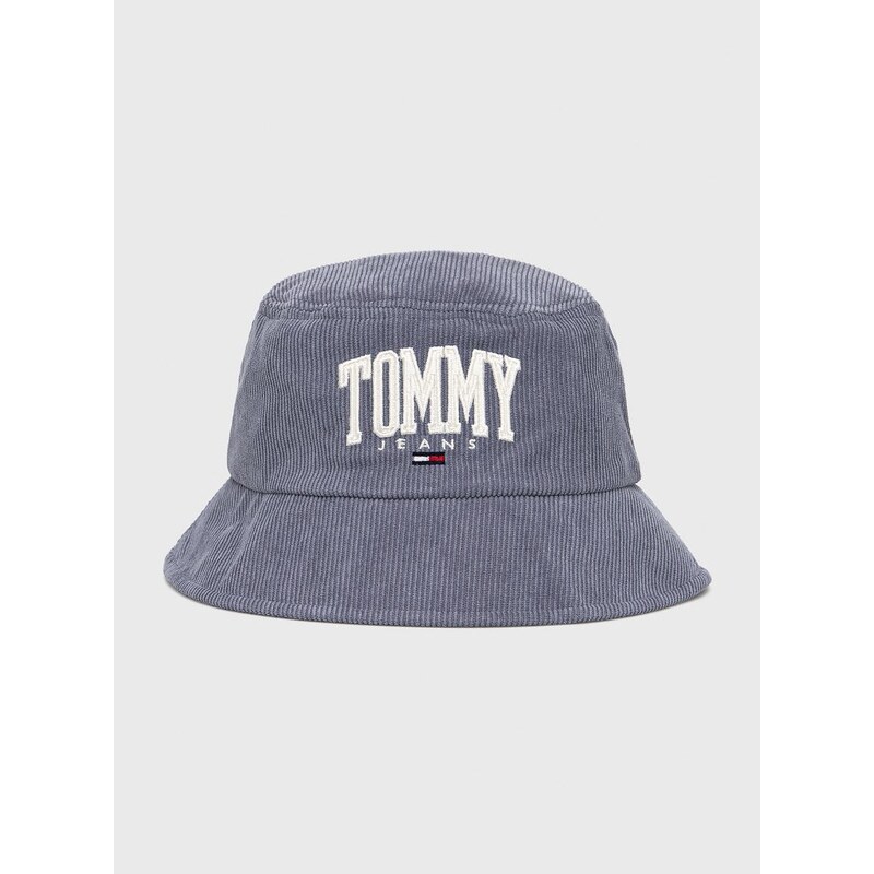 Manšestrový klobouok Tommy Jeans fialová barva