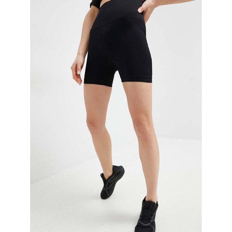 Sportovní šortky Helly Hansen Allure dámské, černá barva, hladké, high waist