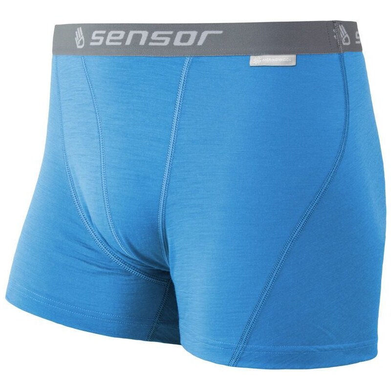 SENSOR MERINO ACTIVE pánské trenky modrá