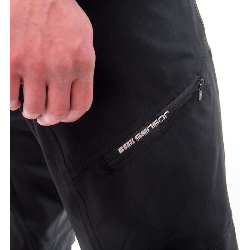 SENSOR HELIUM LITE pánské kalhoty krátké volné true black
