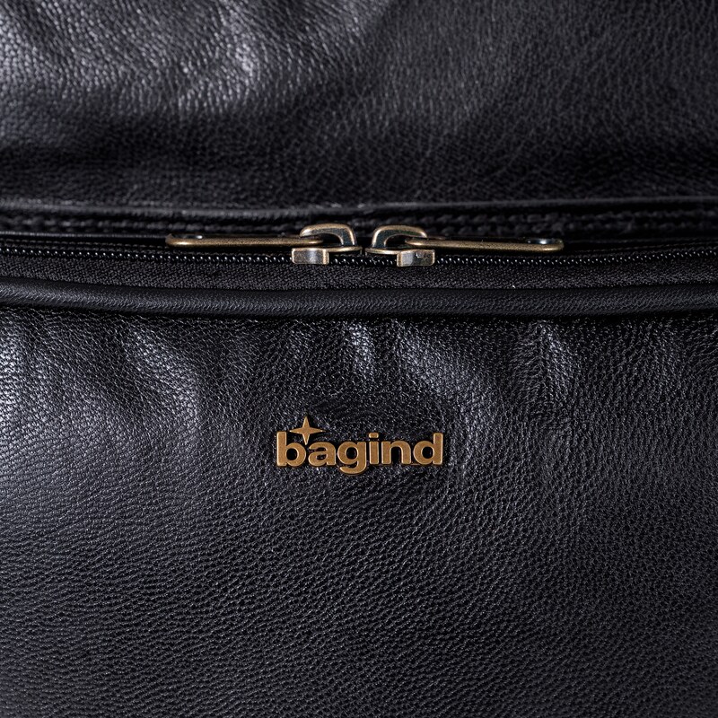 Bagind Journal Sirius - kožená crossbody taška černá