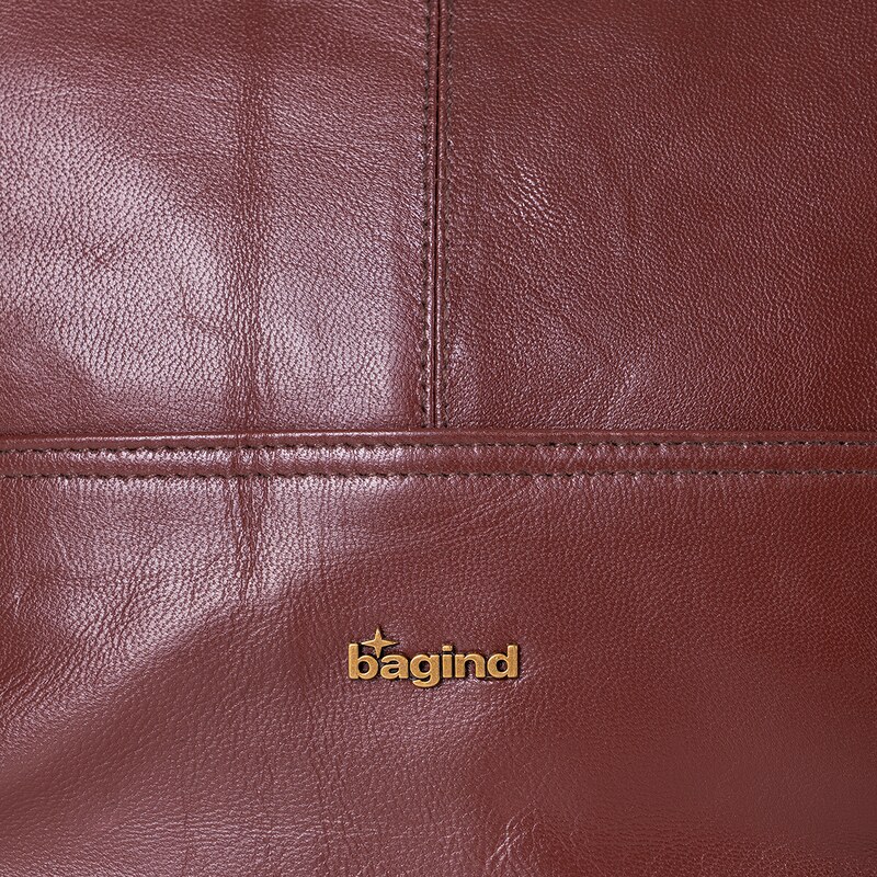 Bagind Bindi Dark - dámská kožená kabelka tmavě hnědá