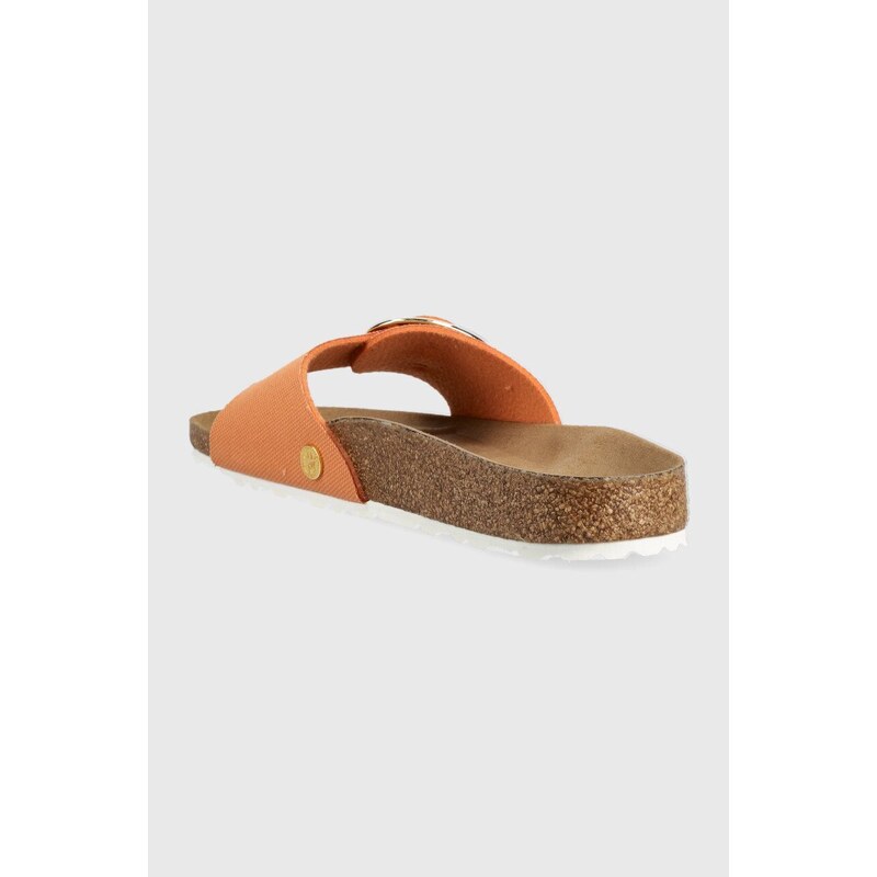 Pantofle Birkenstock Madrid Big Buckle dámské, oranžová barva, 1025532