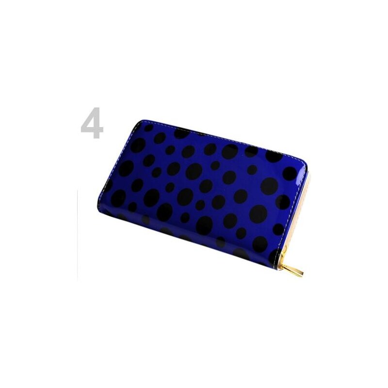Dámská peněženka 10,5x20,5cm lesklá (1 ks) - 4 modrá námořnická Stoklasa