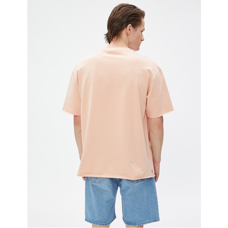 Koton Basic Oversize Tričko Crew Neck Krátký rukáv