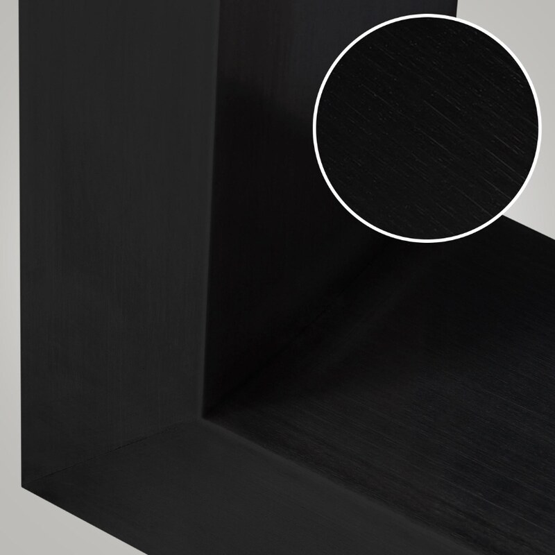 DMQ Černá kovová stolová podnož Billie 90 cm, 2 ks