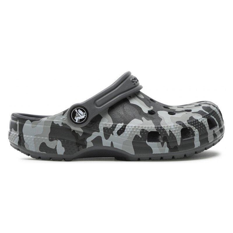 Pantofle Crocs Classic Camo Clog Juniors - Black/Grey