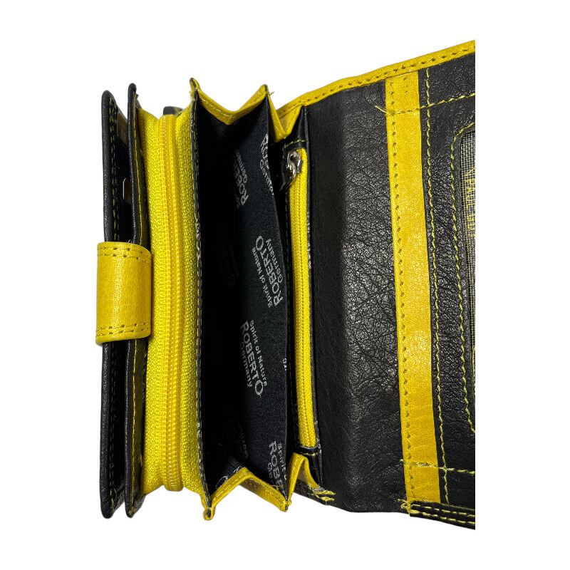 Dámská kožená peněženka Roberto žlutá 3173