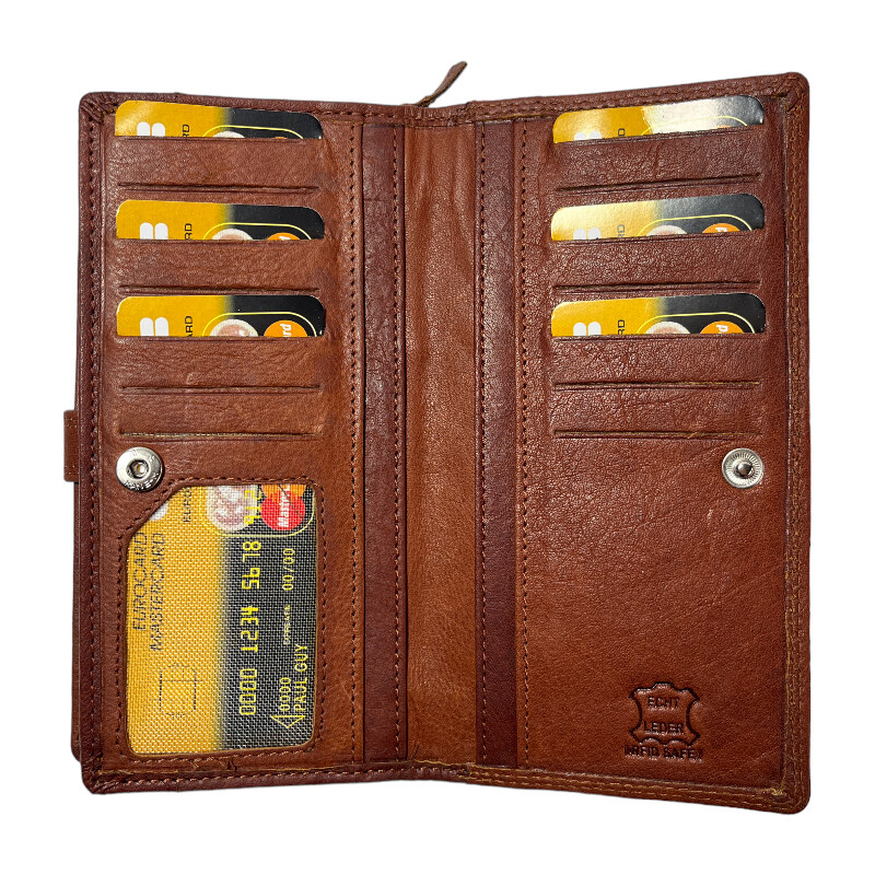 Dámská kožená peněženka Roberto hnědá 3174
