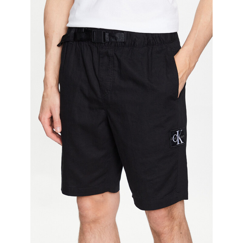 Calvin Klein pánské černé látkové šortky