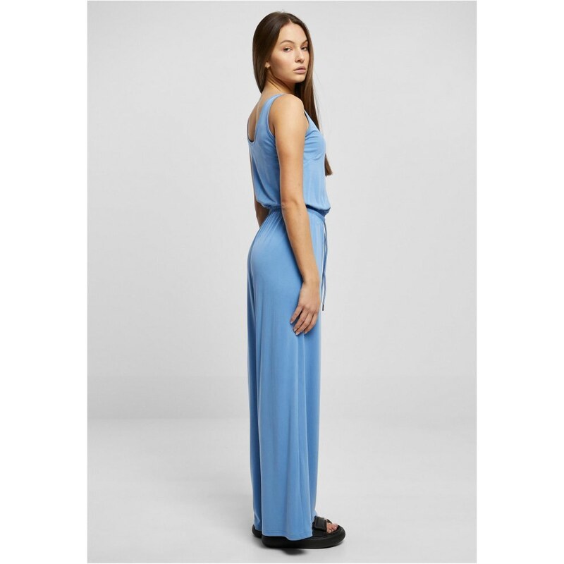 URBAN CLASSICS Ladies Long Sleevless Modal Jumpsuit - horizonblue