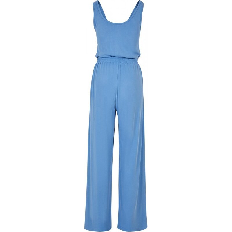 URBAN CLASSICS Ladies Long Sleevless Modal Jumpsuit - horizonblue