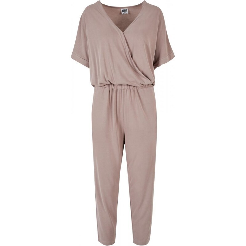 URBAN CLASSICS Ladies Modal Jumpsuit - duskrose