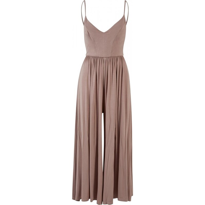 URBAN CLASSICS Ladies Modal Spaghetti Jumpsuit - duskrose