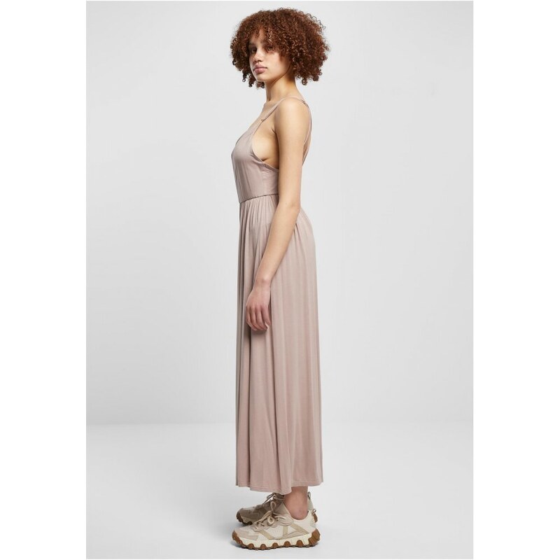 URBAN CLASSICS Ladies Modal Spaghetti Jumpsuit - duskrose