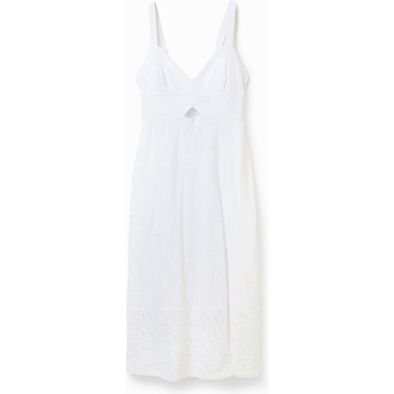 šaty Desigual Sandall blanco