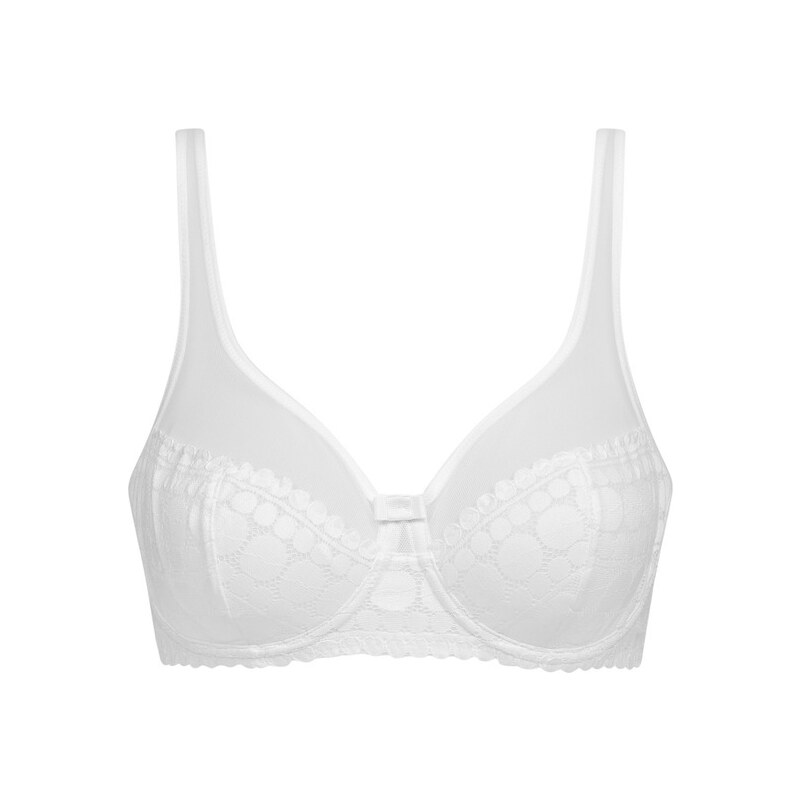 DIM GENEROUS DOTTY UNDERWIRED BRA - Women's bra with bone - white