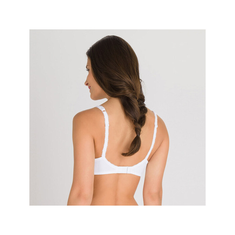 PLAYTEX FLOWER ELEGANCE SPACER SOFT CUP BRA - Women's bra without bones - white