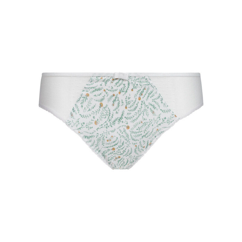 DIM GENEROUS COTTON BIO SLIP - Women's bio cotton panties - white - blue