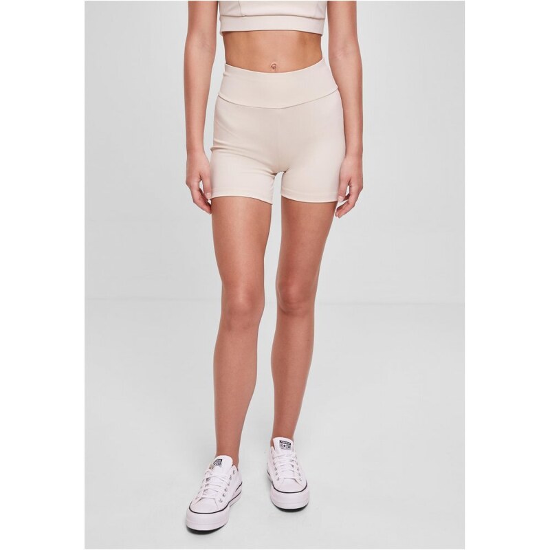 URBAN CLASSICS Ladies Recycled High Waist Cycle Hot Pants - softseagrass