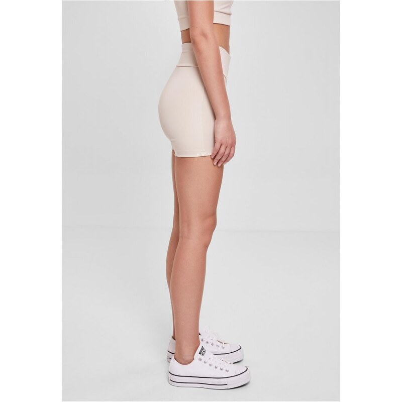 URBAN CLASSICS Ladies Recycled High Waist Cycle Hot Pants - softseagrass