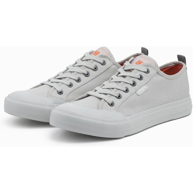 Ombre Men's short sneakers monocolor - gray